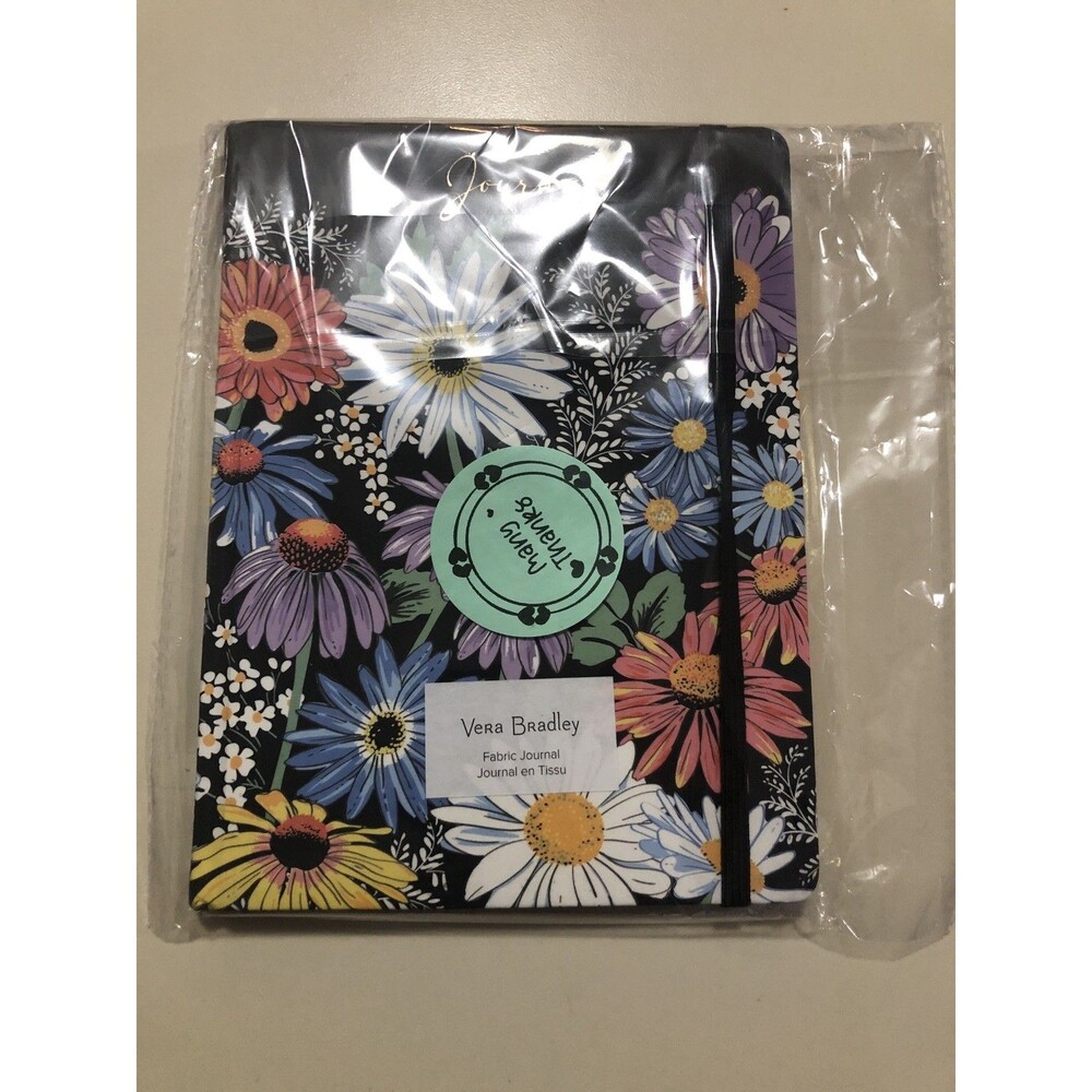 Vera Bradley Fabric‎ Journal Floral Pattern New 8.5" x 6"